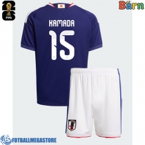 Fotballdrakt Barn Japan Daichi Kamada #15 Hjemmedraktsett VM 2026 Kortermet (+ Korte bukser)